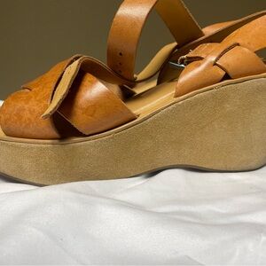 Kirk-Ease Brown Leather Sandals